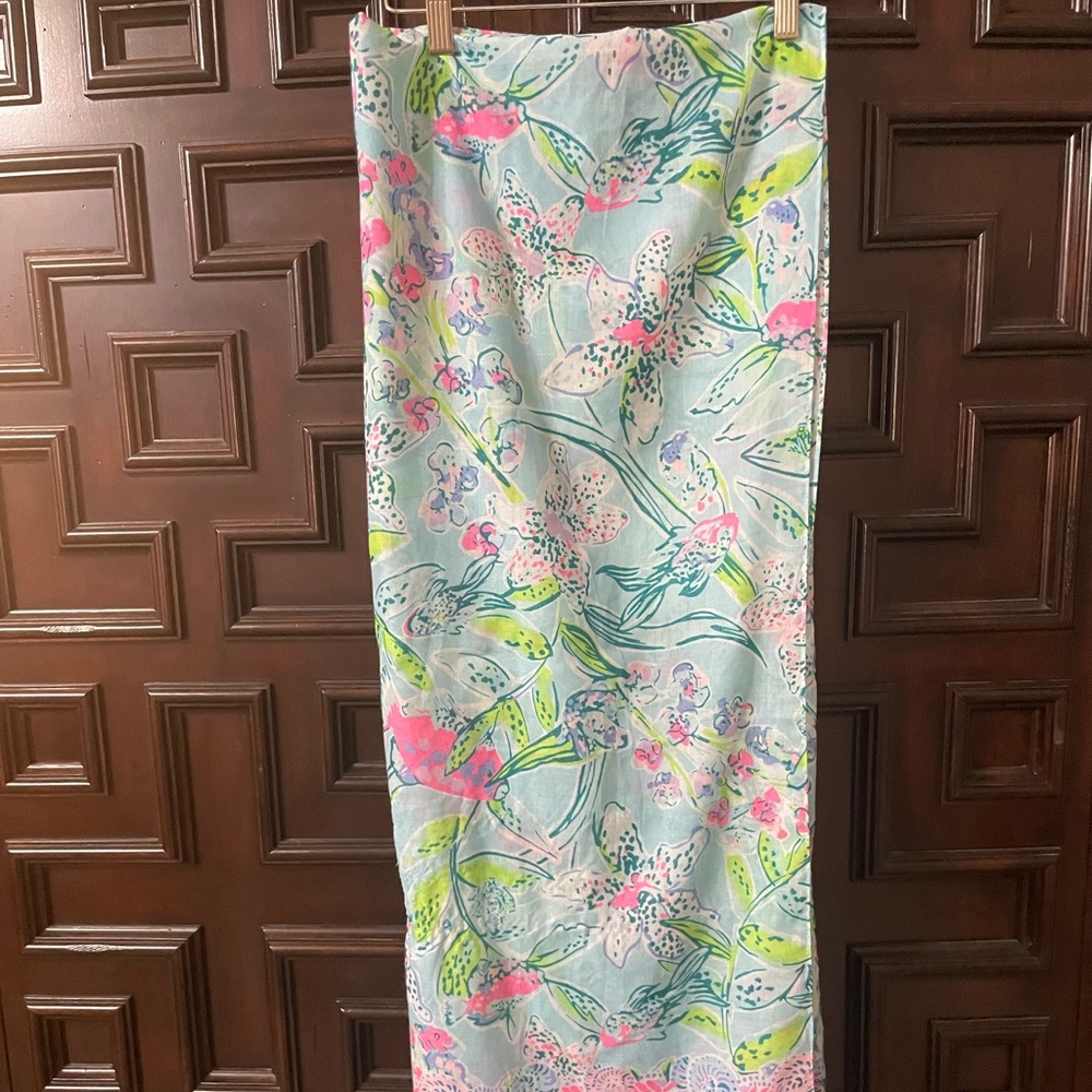 Authentic Lilly, Pulitzer scarf and sarong.